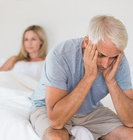 man has problem with Erectile Dysfunction
